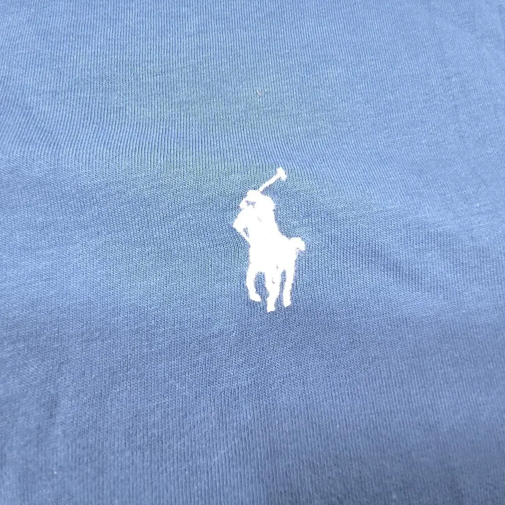Polo Ralph Lauren Classic Fit Casual Collared Polo Shirt Mens Size XL Blue White